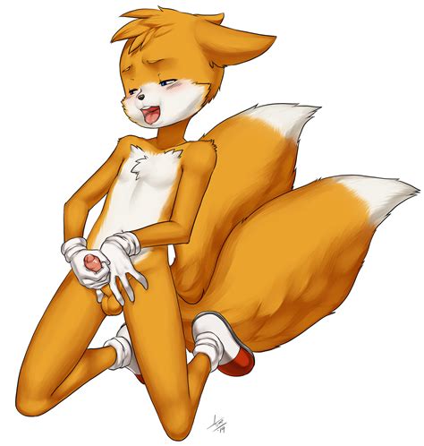 Rule 34 Anthro Aogami Balls Blue Eyes Blush Canid Canine Chest Tuft