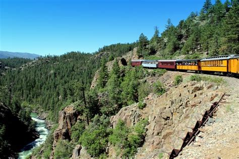 The Durango And Silverton Narrow Gauge Railroad Train Colorado The