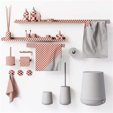 Buy bathroom accessories from uk bathrooms' large stylish and classic collection of designer and traditional brands to make your house a home today. Bathroom Accessories Set No.01 - 3D Model for Corona