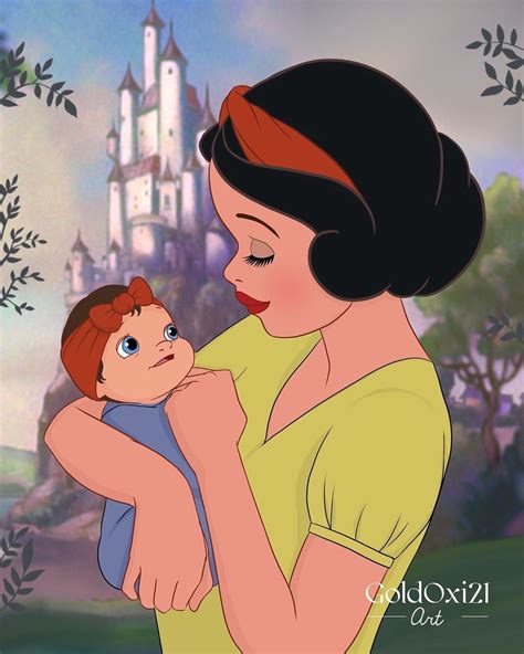 Snow White As A Mom Disney Princess Drawings Disney Princess Art