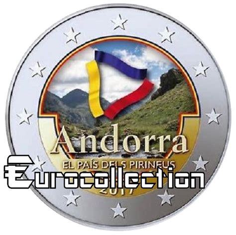 2 Euro Andorre 2017 Pays Des Pyrénées Couleur 1 Eurocollectionshop