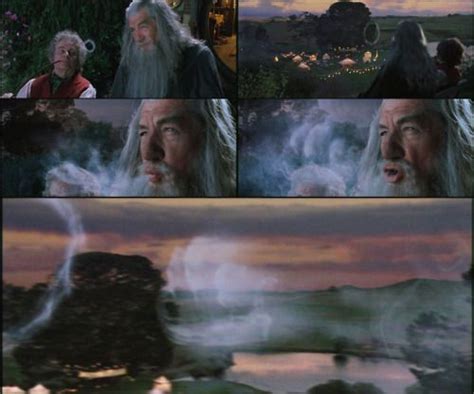 I Just Thought Of Something Bilbo Blew A Smoke Ring Symbolizing His