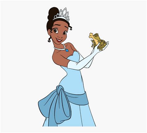 Princess Tiana Holding Frog Free Transparent Clipart Clipartkey