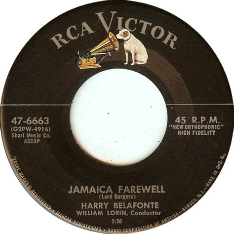 Jamaica Farewell Harry Belafonte Partition 🎸 De La Chanson