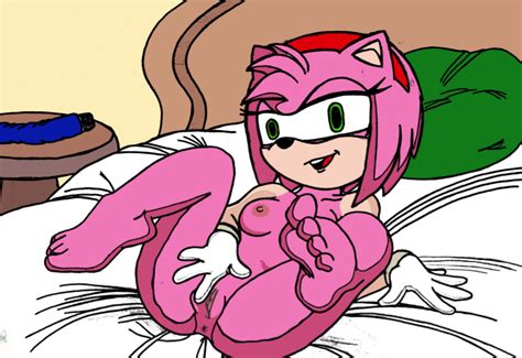 Rule 34 Amy Rose Anthro Barefoot Feet Female Female Only