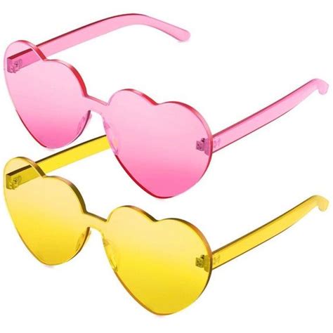 2 Pack Heart Shaped Sunglasses Taylor Swift Lover Inspired Pink And