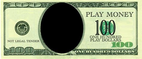 Editable Play Money Template