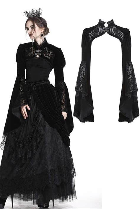 Victorian Gothic Steampunk Edwardian Black Brocade Dress Morticia