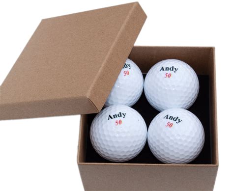 4 Personalised Golf Ball T Pack T For Golfers Etsy Uk