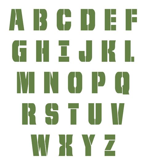 Printable Font Letters