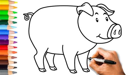 How To Draw A Pig Very Easy Learn Drawing Step By Step