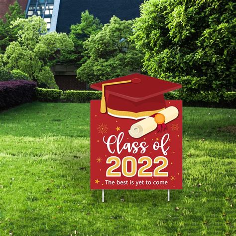 Buy Graduation Yard Sign Decoration 2022 Outdoor Lawn Sign Class Of