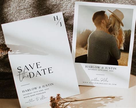 Save The Date Template Photo Save The Date Editable Save Our Etsy Uk