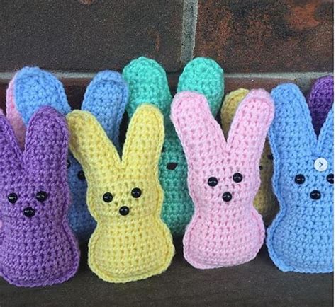 Small Bunny Peep Pattern By Jamy Lyn Art Easter Crochet Patterns