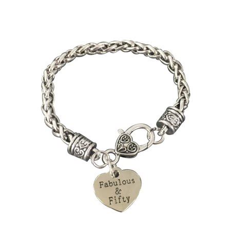 Women 50th birthday party ideas. Infinity Collection - 50th Birthday Gifts for Women, 50th Birthday Charm Bracelet, Perfect 50th ...