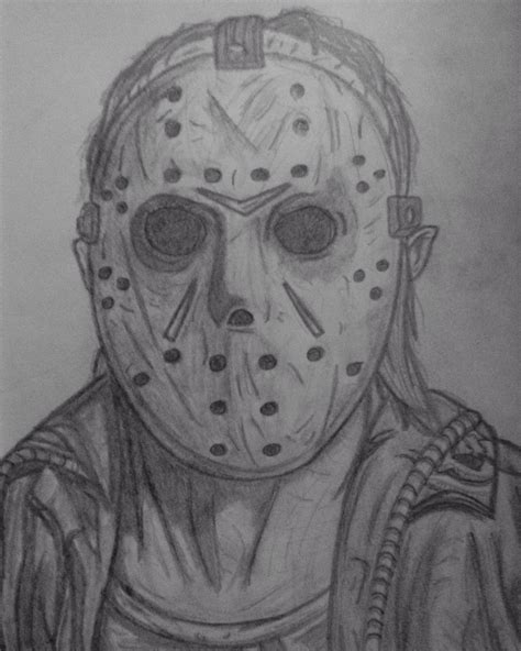 How To Draw Jason Voorhees Mask Friday The 13th