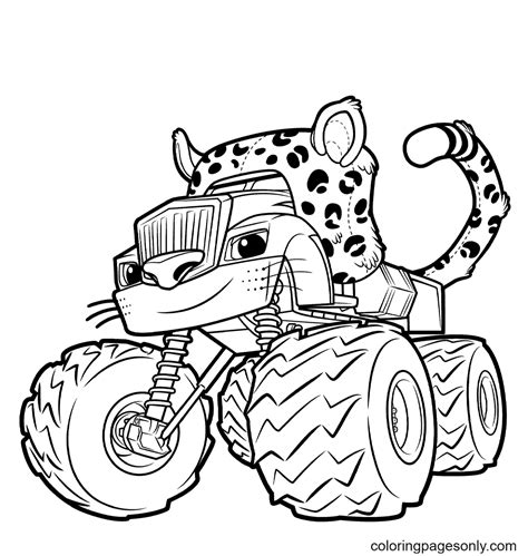 Free Printable Monster Truck Coloring Pages Monster Truck Coloring