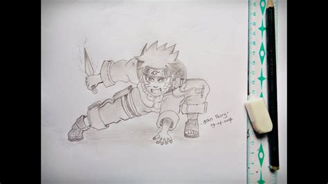 How To Draw Full Body Uzumaki Naruto Kid Holding Kunai