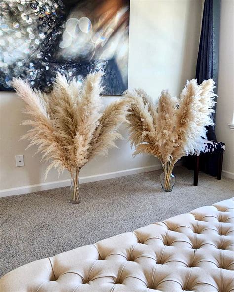 6pcs Tall Pampas Grass 3 4ft Grand Sale Dry Florals For Etsy