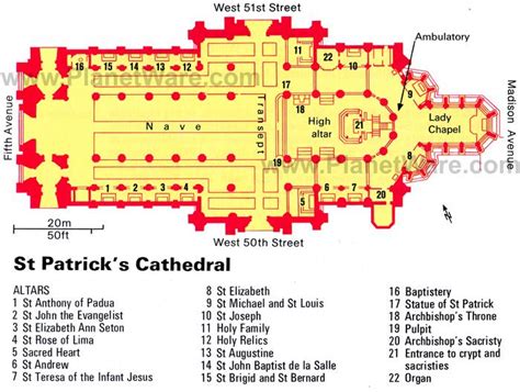 St Patricks Cathedral Floor Plan Floorplansclick
