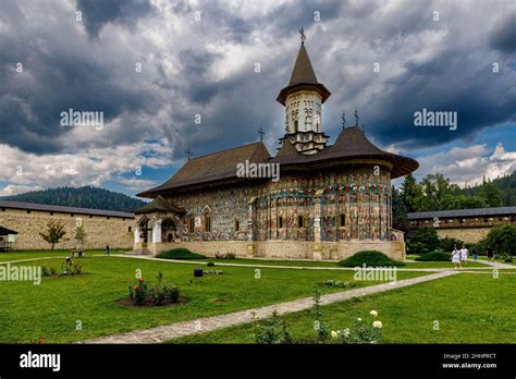 The Orthodox Monastery Of Sucevita In Romania Stock Photo Alamy