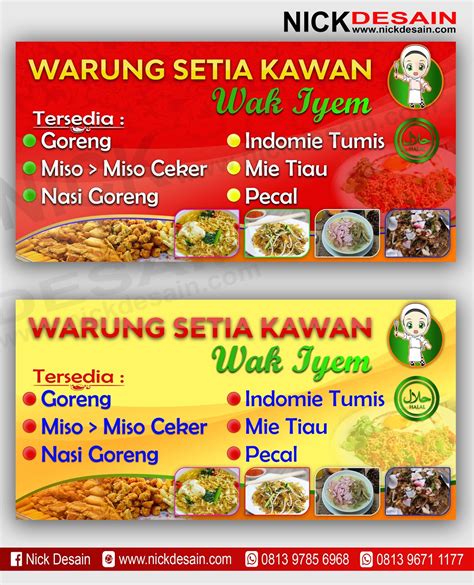 Contoh Desain Banner Spanduk Cafe Restoran Percetakan Murah Dan