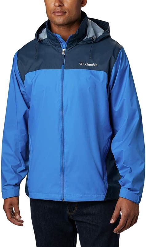 Columbia Mens Big And Tall Glennaker Lake Packable Rain Jacketblue Jay