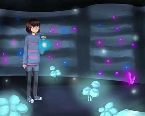 Frisk in waterfall (Undertale FanArt) +Speedpaint by Yaniki on DeviantArt