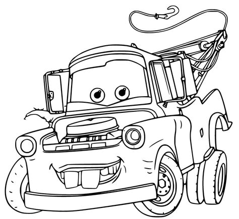 Mater Colouring Pages To Print Disney Coloring Pages Warna Kartun