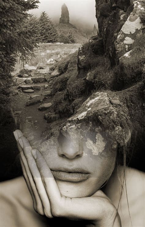 Sad Nympha Multiple Exposure Photography Abstract Girl Spanish