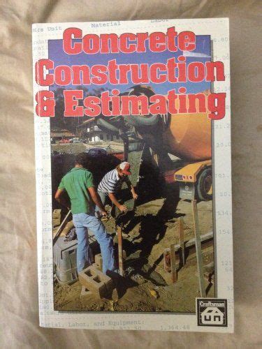 Concrete Construction and Estimating - Diy Books | Diy book, Concrete
