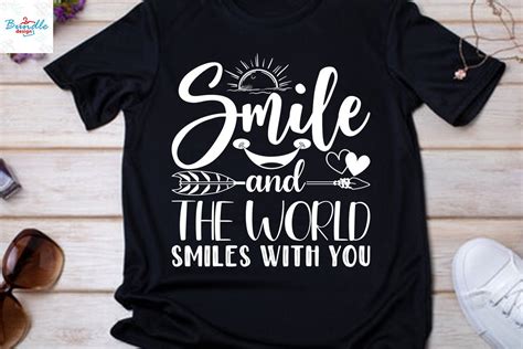 Smile And The World Smiles With You Svg Graphic By Zeerros · Creative