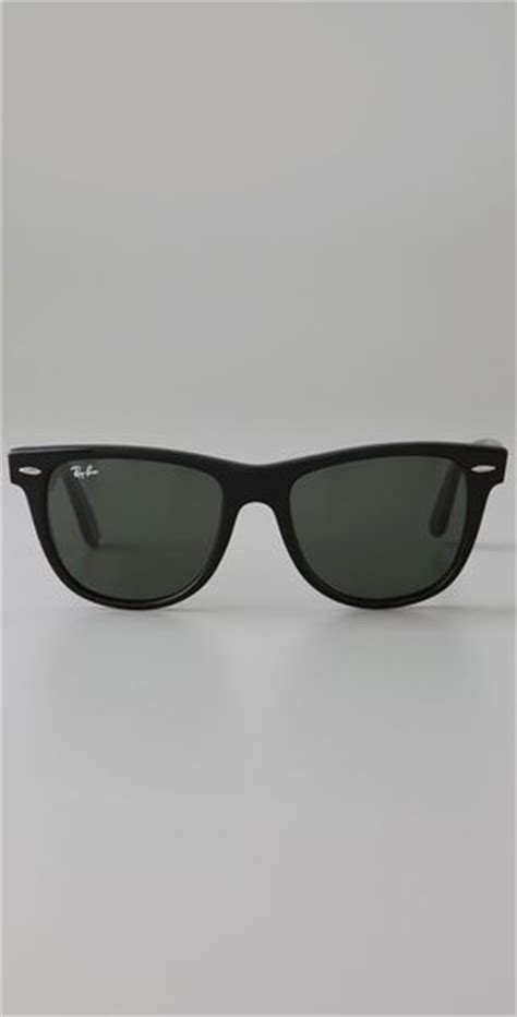 Ray Ban Outsiders Oversized Wayfarer Sunglasses In Black Lyst