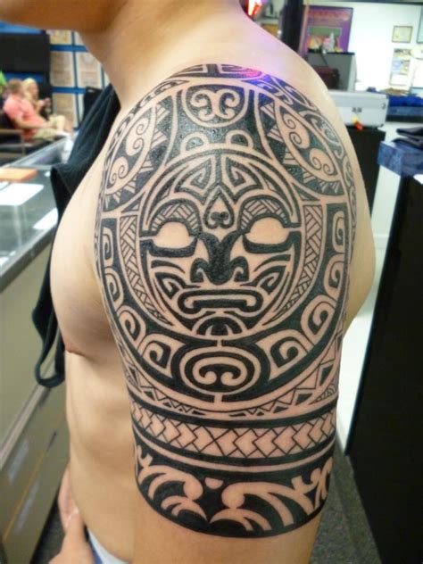 Polynesian Half Sleeve Tattoo By Lucky At Tattoo Charlies