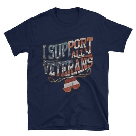 I Support All Veterans T Shirt Patriotic Shirt Thankful Etsy