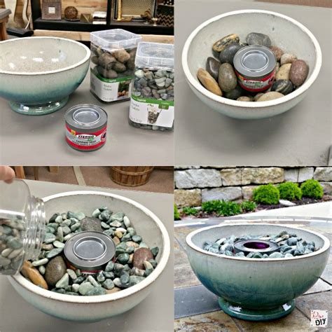 Table Top Fire Pit Bowl Just Rocks Tutorial Diva Of Diy