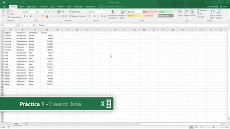 Crear Tabla En Excel Youtube