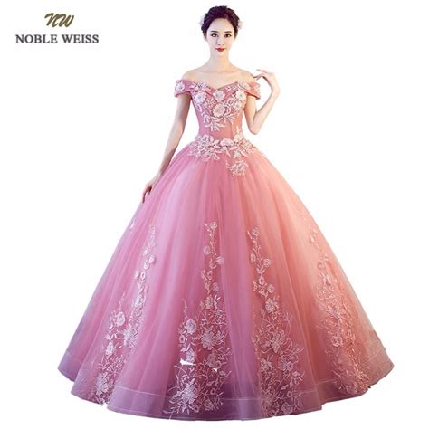 Noble Weiss Sexy Pink Quinceanera Dresses Appliques Tulle Sweetheart