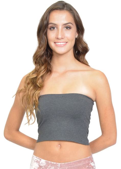 Stretch Is Comfort Women S Regular And Plus Size Crop Tube Top