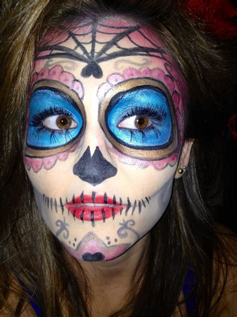 Day Of The Dead Halloween Face Makeup Face Makeup