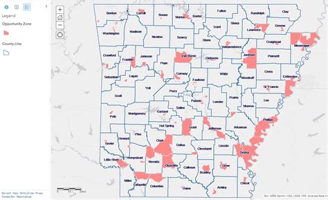 Arkansas Opportunity Zone Map