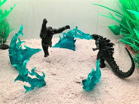 Godzilla Vs King Kong Aquarium Decor Etsy