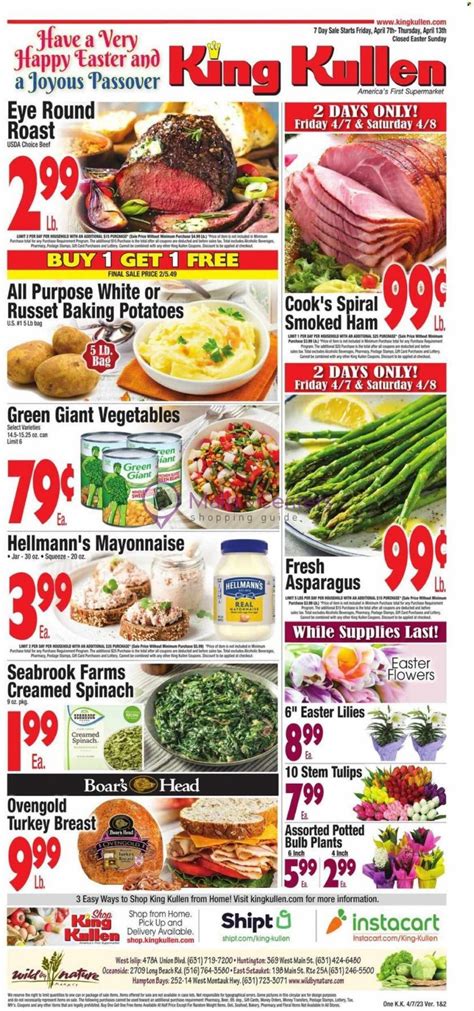 King Kullen Weekly Ad Valid From 04072023 To 04132023 Mallscenters