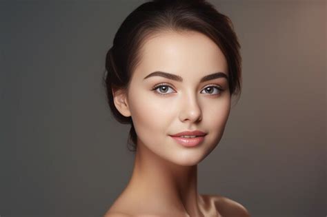 Premium Ai Image Generative Ai Beauty Woman Face Portrait Beautiful Spa Model Girl With