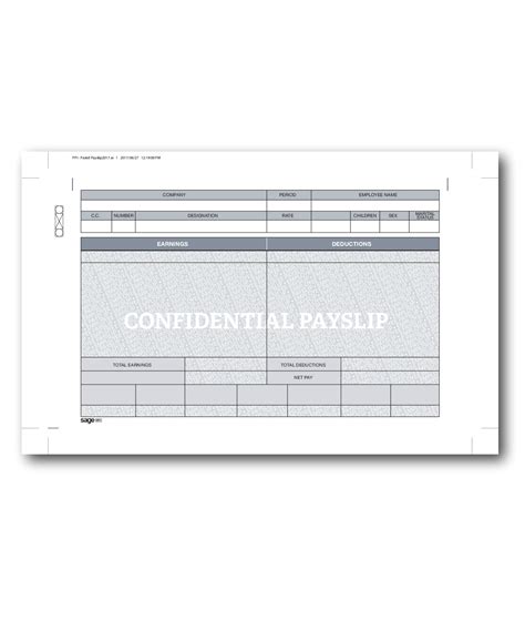Pastel Confidential Continuous Payslip Pp1 Official Sage Sa Shop