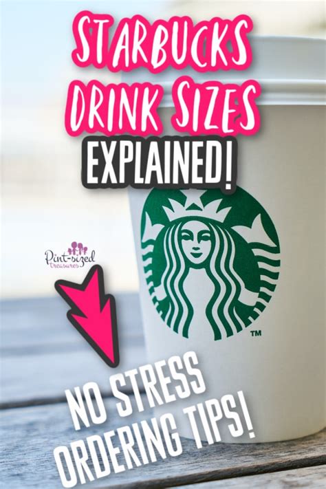 Sizes at Starbucks Explained · Pint-sized Treasures