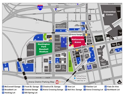 Map And Parking Arena District