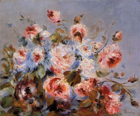 Roses From Wargemont 1885 Painting Pierre Auguste Renoir Oil Paintings