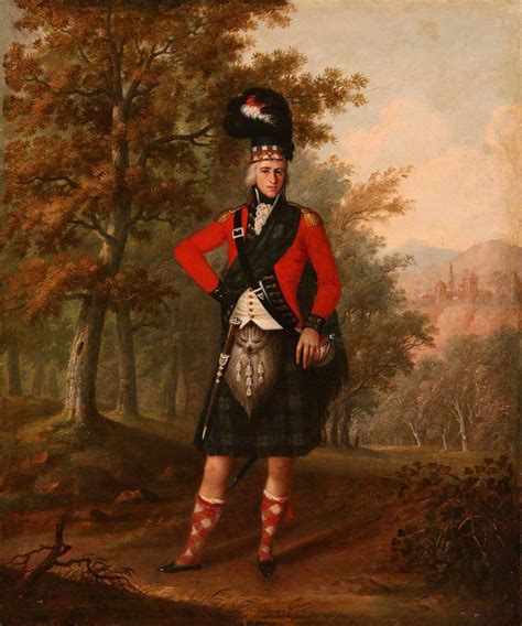 Officer Of The 42nd Royal Highland Regiment Circa 1790 Regiment