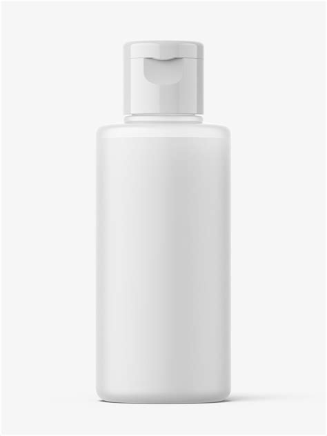 Free plastic water bottle psd. Milk plastic bottle with cream mockup / 100 ml - Smarty ...